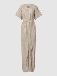 Jumpsuit mit Leinen-Anteil Modell 'Falakka' von B.Young Braun - 12