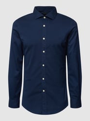 Slim fit vrijetijdsoverhemd met logostitching van Polo Ralph Lauren Blauw / turquoise - 46