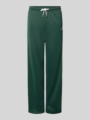 Wide leg-sweatpants met elastische tailleband van PEGADOR - 17