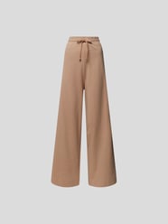 Lounge-Hose mit Label-Stitching von Lala Berlin Braun - 3