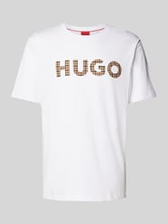 T-Shirt mit Label-Print Modell 'Dulivio' von HUGO Weiß - 21