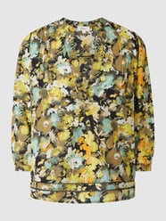 Blouseshirt met bloemenmotief  van s.Oliver RED LABEL Grijs / zwart - 30
