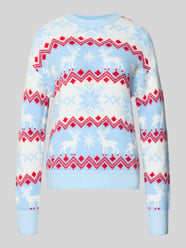 Relaxed Fit Strickpullover aus elastischem Material-Mix von Christian Berg Woman - 42