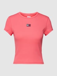 T-shirt met labelpatch van Tommy Jeans Roze - 21
