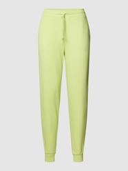 Sweatpants mit elastischem Bund und Tunnelzug von Montego Grün - 13
