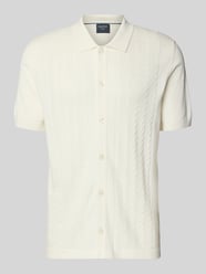 Koszulka polo o kroju slim fit z rękawem o dł. 1/2 od OLYMP Level 5 - 13