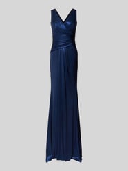 Abendkleid mit Raffungen von TROYDEN COLLECTION Blau - 5