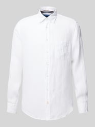 Regular Fit Leinenhemd mit Button-Down-Kragen von Christian Berg Men - 1