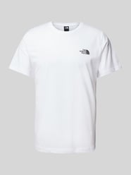 T-Shirt mit Label-Print von The North Face Weiß - 10