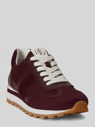 Sneaker aus echtem Rindsleder Modell 'DANI' von Lauren Ralph Lauren Bordeaux - 45