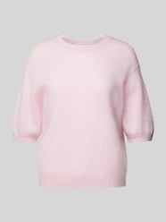 Gebreid shirt met ronde hals van Herzensangelegenheit Roze - 3