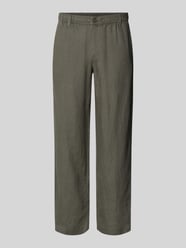 Spodnie lniane z elastycznym pasem model 'KARL LAWRENCE' od JACK & JONES - 41