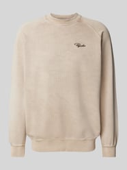 Sweatshirt mit Label-Stitching Modell 'TERRY' von Pegador Beige - 5