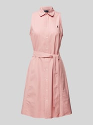 Knielange jurk met knoopsluiting van Polo Ralph Lauren Roze - 32