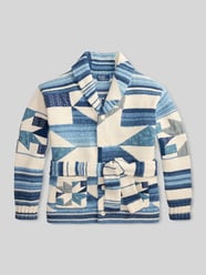 Regular Fit Cardigan aus Baumwoll-Leinen-Mix von Polo Ralph Lauren - 38