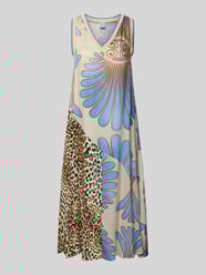 Midikleid mit V-Ausschnitt von Emily Van den Bergh Beige - 2