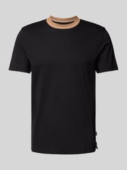 T-shirt met geribde ronde hals, model 'Tessler' van BOSS - 15