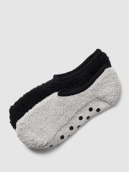 Sneakersokken met gestructureerd oppervlak in een set van 2 stuks van camano Grijs / zwart - 42