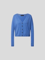 Strickjacke mit V-Ausschnitt von Lisa Yang Blau / Türkis - 11