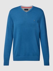 Sweatshirt mit V-Ausschnitt von Christian Berg Men Blau - 46