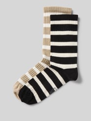 Socken aus Baumwoll-Mix mit Logo-Stitching im 2er-Pack von Jake*s Casual Beige - 33