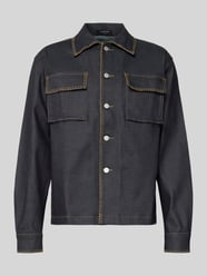 Regular Fit Jeanshemd mit Pattentaschen Modell 'Malis' von Don´t Waste Culture - 35