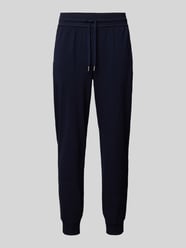 Tapered Fit Trackpants mit Tunnelzug von Tommy Hilfiger Blau - 17