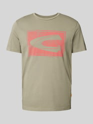 T-Shirt mit Label-Print von camel active Grün - 8