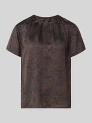 Regular Fit Kurzarmbluse mit Falten-Detail von s.Oliver BLACK LABEL - 36