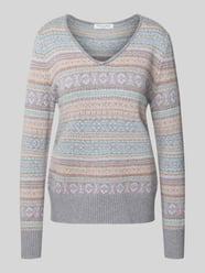 Gebreide pullover met ribboorden van Christian Berg Woman - 46
