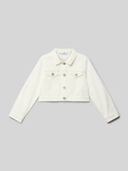 Regular Fit Jeansjacke mit Spitzenbordüre von Happy Girls - 13