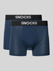 Trunks met logo en elastische band in set van 2 van SNOCKS - 3