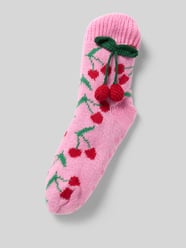 Socken mit Noppen und Allover-Muster Modell 'Cherry' von CAPELLI NEW YORK Pink - 3