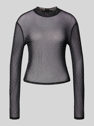 Slim fit shirt met lange mouwen van semi-transparant materiaal, model 'SIVAL' van Only - 15