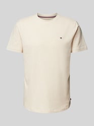 T-Shirt mit Logo-Stitching von Tommy Hilfiger Beige - 29