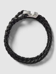 Lederarmband in Flecht-Optik Modell 'TOMTE' von Marc O'Polo Schwarz - 7