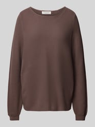 Gebreide pullover met ronde hals van Christian Berg Woman Bruin - 47