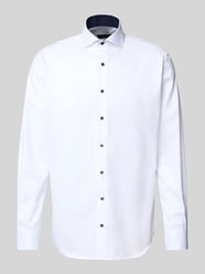 Koszula biznesowa o kroju regular fit z Uni Solid od ETERNA - 25