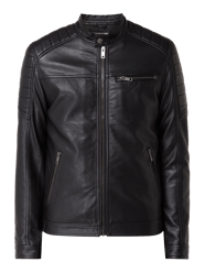 Jacke mit Biker-Look Modell 'Rocky'  von Jack & Jones Schwarz - 5