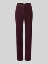 Schmale Hose aus Baumwoll-Lyocell-Mix Modell 'CAROLA' von Brax Bordeaux - 40