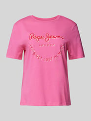 T-Shirt mit Label-Print Modell 'RUMER' von Pepe Jeans - 5