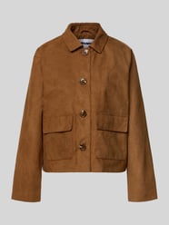 Regular Fit Blousonjacke in Veloursleder-Optik von REVIEW - 1