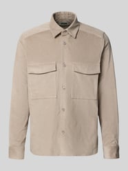 Regular fit overhemdjack van corduroy, model 'CORDUROY OVERSHIRT' van Drykorn Beige - 6