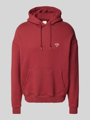 Hoodie mit Label-Stitching von BLKVIS Rot - 40