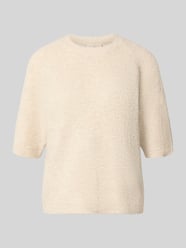 t-shirt o kroju relaxed fit z mieszanka wełny model 'Astrid' od FREE/QUENT - 25