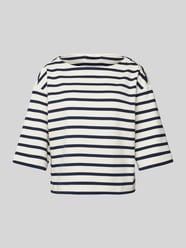 T-Shirt mit U-Boot-Ausschnitt von Lanius - 12