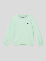 Sweatshirt met labelstitching, model 'NOOMI' van Only Groen - 28