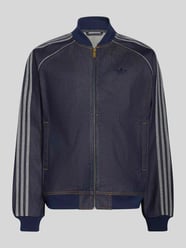 Loose Fit Jeansjacke aus reiner Baumwolle mit Logo-Stitching von adidas Originals - 2