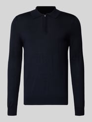 Gebreide pullover van een mix van merinowol met platte kraag van Christian Berg Men - 30