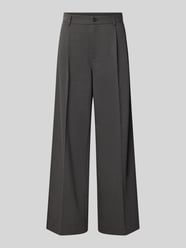 Broek met persplooien en achterzakken van Karo Kauer - 4
